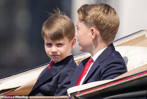 Members of The Royal Family attend Trooping The Colour at Buckingham Palace, London, UK, on the 14th June 2025.Picture by James Whatling