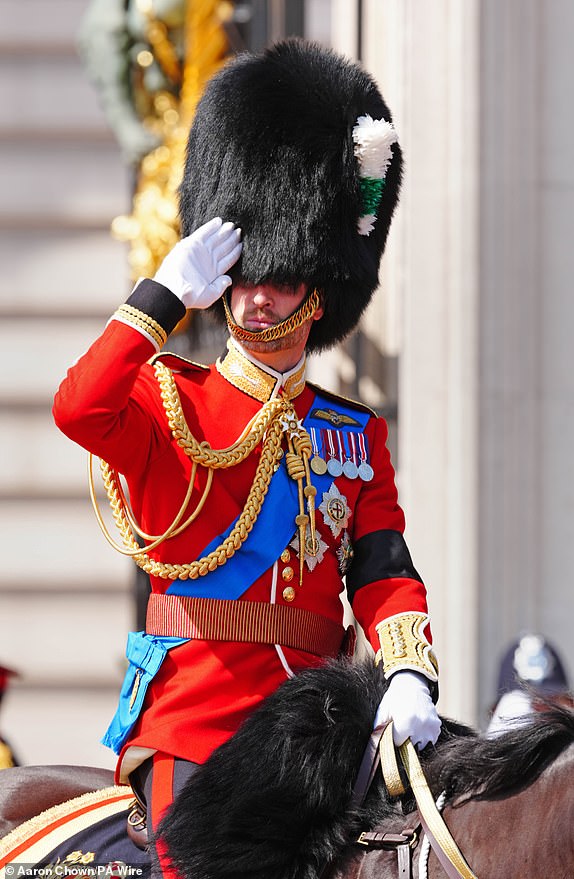 The Prince of Wales leaves Buckingham Palace ahead of Trooping the Colour ceremony in central London as King Charles III celebrates his official birthday. Picture date: Saturday June 14, 2025. PA Photo. Photo credit should read: Aaron Chown/PA Wire