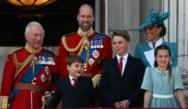 Pics: Prince Louis steals the limelight with his cheeky antics at Trooping the Colour as Royals appear on balcony