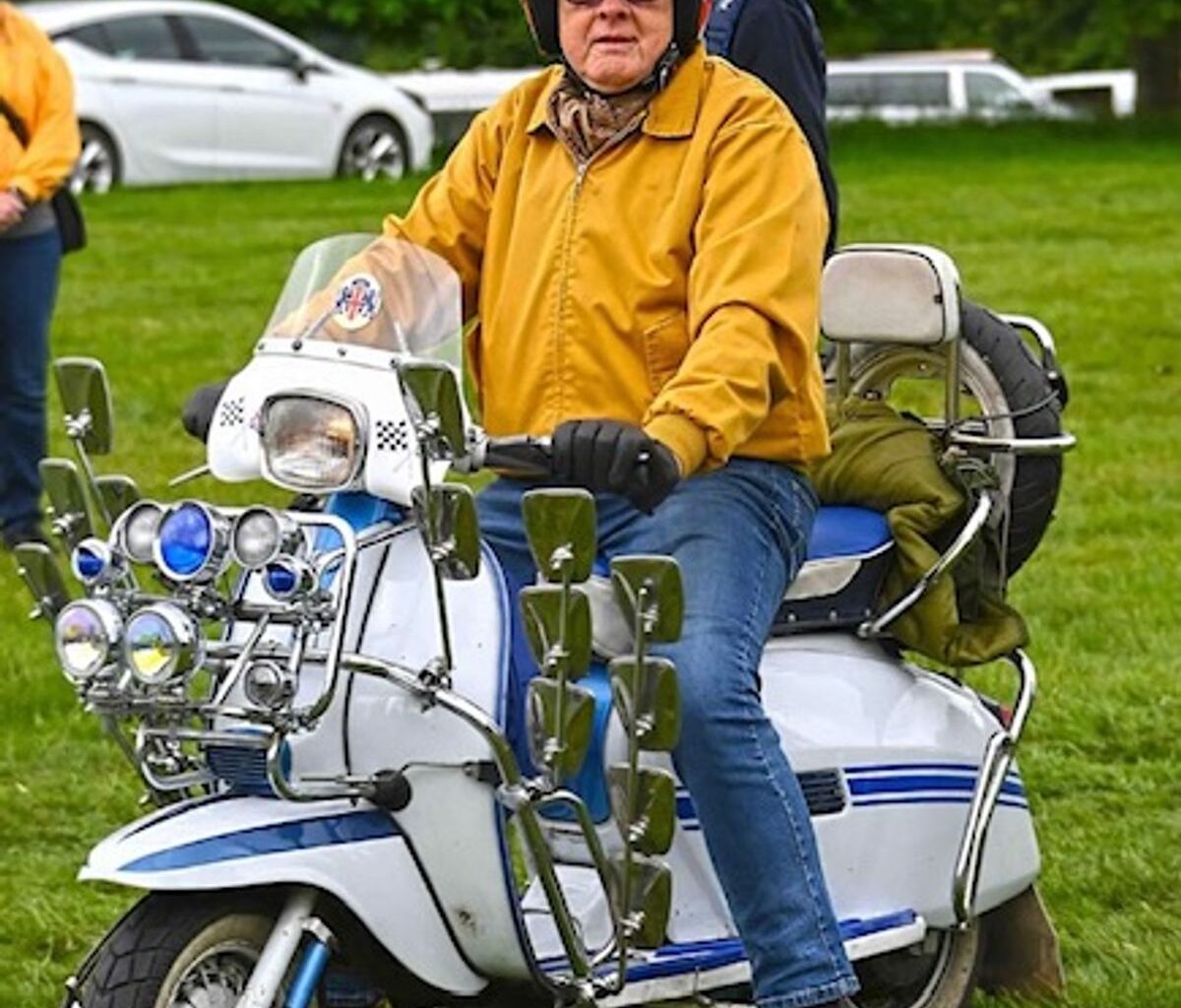 Members of The Faces Scooter Collective took part in a fashion shoot for Compton Care