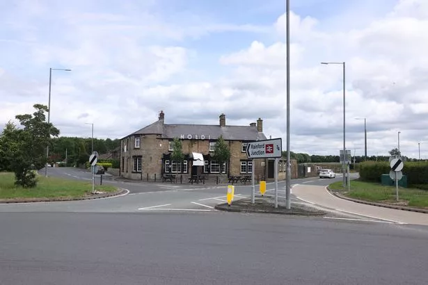 The junction of Ormskirk Road, Bushey Lane and the Rainford Bypass
