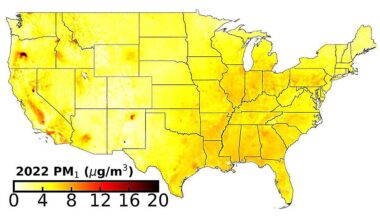 Researchers track smaller air pollution particles across US skies
