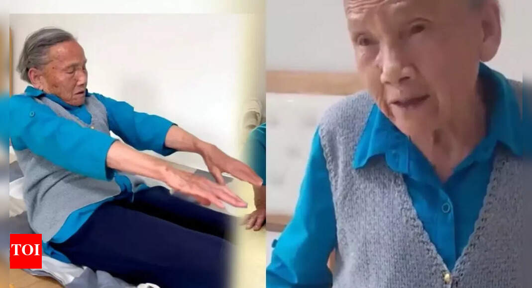 92-year-old Chinese grandma stuns netizens with her daily routine of 200 push-ups and 100 sit-ups |