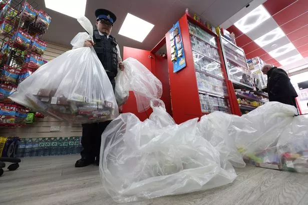 Merseyside Police seize illegal vapes from an Old Swan shop