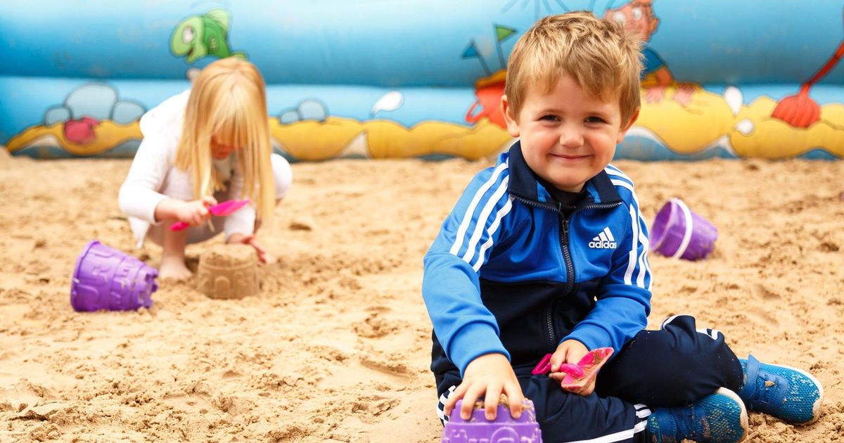 Free manmade beach opening near Birmingham with deckchairs for parents