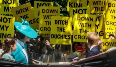 Prince George, Princess Charlotte and Prince Louis confronted by royal reality for the first time as protesters send clear message
