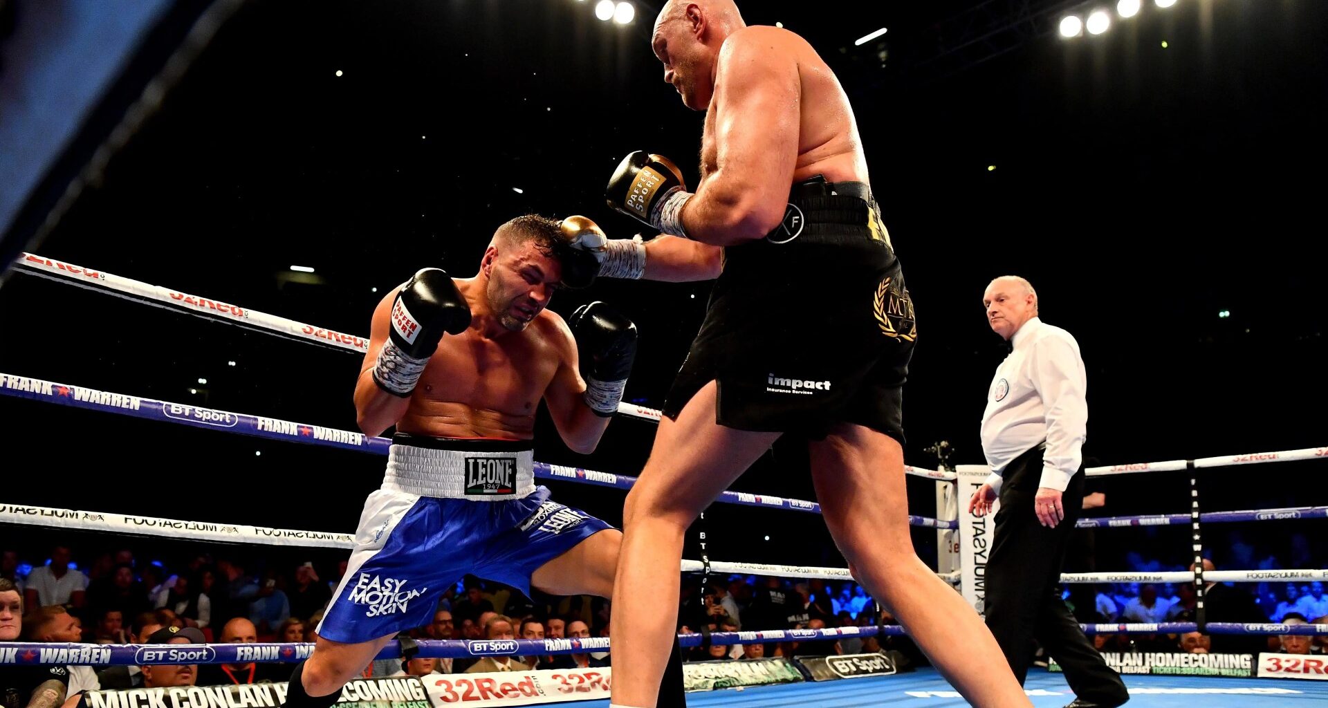 Tyson Fury comeback fight ended in brutal fashion as rival forced to quit on stool