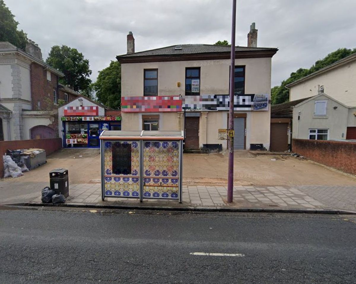 The site of 042 Bar and Restaurant in Soho Hill, Birmingham in June 2024. Taken from Google Street View.