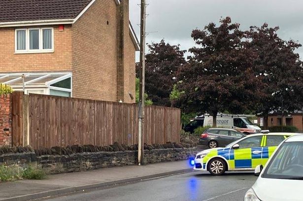 he aftermath of an RTC on Warmley High Street on June 7, 2025