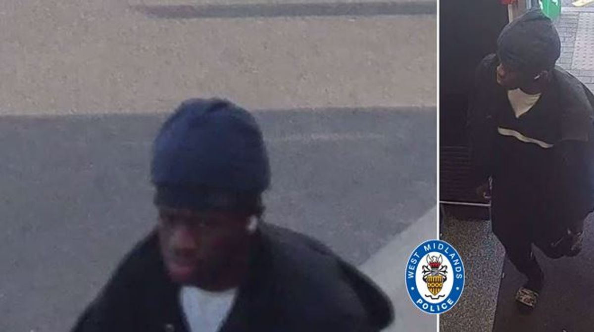 Police want to speak to this person after a robbery in Birmingham. Photo: West Midlands Police