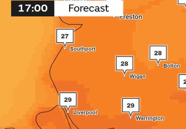 Met Office weather map for Thursday, June 19, 2025