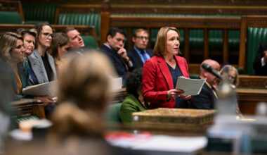 Helen Morgan in the House of Commons championing for better healthcare. Photo: House of Commons
