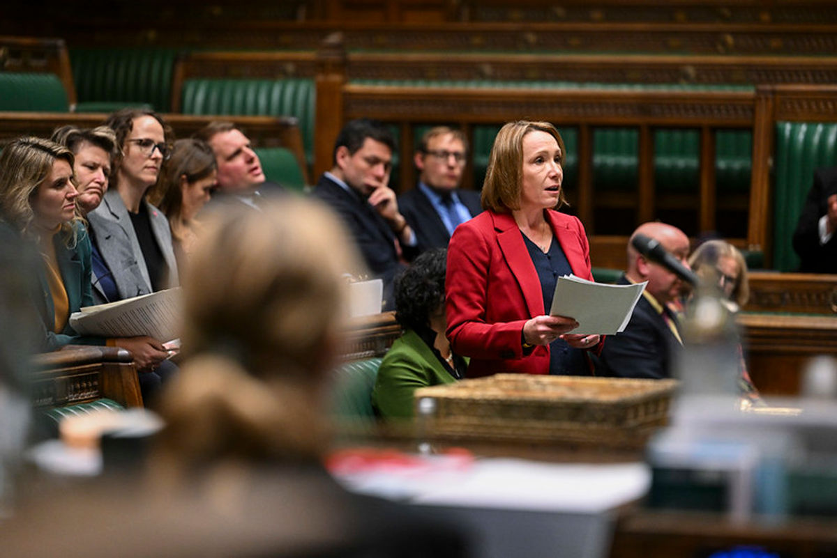 Helen Morgan in the House of Commons championing for better healthcare. Photo: House of Commons