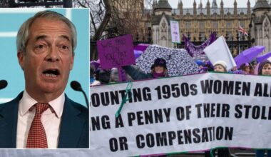 State pension age continues as Waspi women ask Nigel Farage 'what would you do' over compensation
