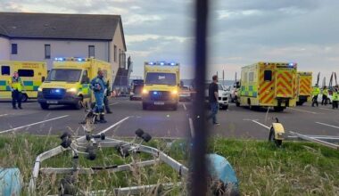 Carrickfergus: Emergency services tasked after report of boat capsizing off Co Antrim coast