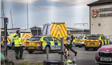 Carrickfergus: Emergency services tasked after report of boat capsizing off Co Antrim coast