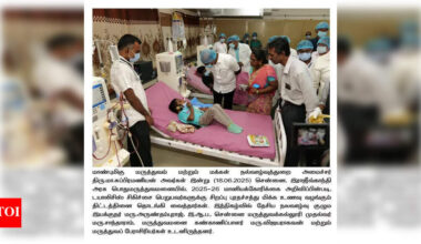 Health dept launches protein-rich diet scheme for dialysis patients | Chennai News