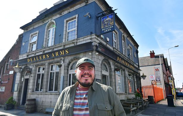 Richie Smith at The Dealers Arms pub on St Mary's Road, Garston