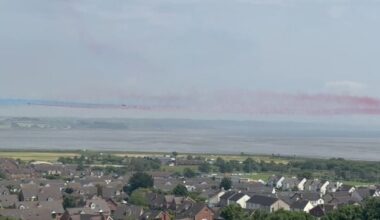 Watch: Red Arrows soar over Northern Ireland for Armed Forces Day
