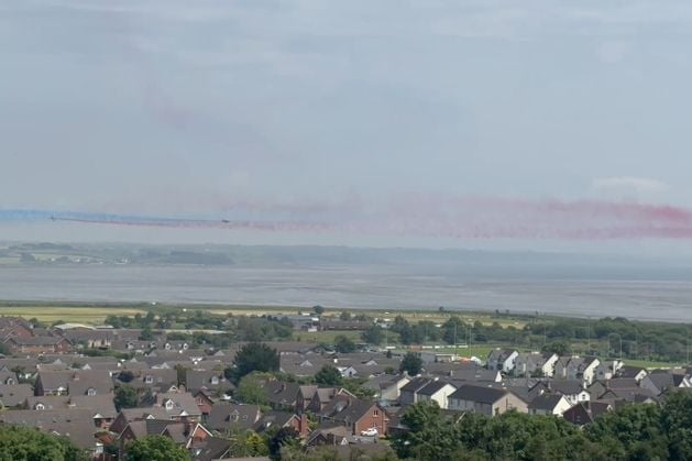 Watch: Red Arrows soar over Northern Ireland for Armed Forces Day