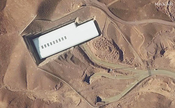 (FILES) This handout satellite image provided by Maxar Technologies and taken on February 12, 2025 shows an overview of the Fordo (Fordow) uranium enrichment facility, south of the capital Tehran. President Donald Trump said June 21, 2025 the US military has carried out a "very successful attack" on three Iranian nuclear sites, including the underground uranium enrichment facility at Fordow. (Photo by Satellite image Â©2025 Maxar Technologies / AFP) / RESTRICTED TO EDITORIAL USE - MANDATORY CREDIT "AFP PHOTO / Satellite image Â©2025 Maxar Technologies " - NO MARKETING - NO ADVERTISING CAMPAIGNS - DISTRIBUTED AS A SERVICE TO CLIENTS - The watermark may not be removed/cropped / THE WATERMARK MAY NOT BE REMOVED/CROPPED (Photo by -/Satellite image Â©2025 Maxar Technologies/AFP via Getty Images)