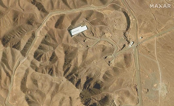 (FILES) This handout satellite image provided by Maxar Technologies and taken on February 12, 2025 shows an overview of the Fordo (Fordow) uranium enrichment facility, south of the capital Tehran. President Donald Trump said June 21, 2025 the US military has carried out a "very successful attack" on three Iranian nuclear sites, including the underground uranium enrichment facility at Fordow. (Photo by Satellite image Â©2025 Maxar Technologies / AFP) / RESTRICTED TO EDITORIAL USE - MANDATORY CREDIT "AFP PHOTO / Satellite image Â©2025 Maxar Technologies " - NO MARKETING - NO ADVERTISING CAMPAIGNS - DISTRIBUTED AS A SERVICE TO CLIENTS - The watermark may not be removed/cropped / THE WATERMARK MAY NOT BE REMOVED/CROPPED (Photo by -/Satellite image Â©2025 Maxar Technologies/AFP via Getty Images)