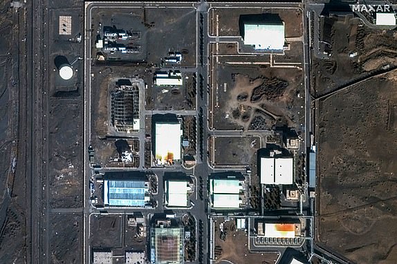 (FILES) This handout satellite image provided by Maxar Technologies and taken on June 14, 2025, shows the Natanz nuclear facilities (Shahid Ahmadi Roshan Nuclear Facilities) near Ahmadabad in Iran, before an Israeli strike. President Donald Trump said June 21, 2025 the US military has carried out a "very successful attack" on three Iranian nuclear sites, including the underground uranium enrichment facility at Fordo. "We have completed our very successful attack on the three Nuclear sites in Iran, including Fordow, Natanz, and Esfahan," Trump said in a post on his Truth Social platform. (Photo by Stephen A. Wood / Satellite image Â©2021 Maxar Technologies / AFP) / RESTRICTED TO EDITORIAL USE - MANDATORY CREDIT "AFP PHOTO / Satellite image Â©2025 Maxar Technologies " - NO MARKETING NO ADVERTISING CAMPAIGNS - DISTRIBUTED AS A SERVICE TO CLIENTS (Photo by STEPHEN A. WOOD/Satellite image Â©2021 Maxar Technologies/AFP via Getty Images)