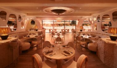 The stunning interior of Fenix Restaurant Manchester