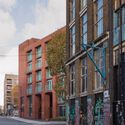 Fish Island Mix-Use Building University of Arts London / Henley Halebrown - Exterior Photography, Windows, Facade, Brick