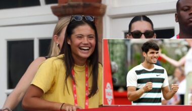 Spaniard makes Wimbledon promise to Emma Raducanu after Briton watches tennis star in action