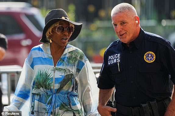Janice Combs, mother of Sean "Diddy" Combs, arrives at court for Sean "Diddy" Combs sex trafficking and racketeering conspiracy trial at U.S. court in Manhattan, in New York City, U.S., June 23, 2025. REUTERS/Eduardo Munoz