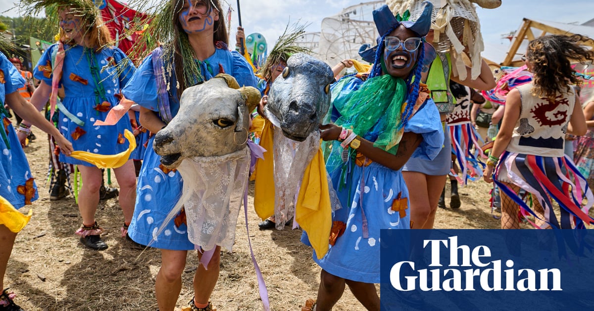 ‘Telly-shrubbies’, morris dancers and living graffiti: Glastonbury’s Shangri-La gets a revamp – in pictures - The Guardian