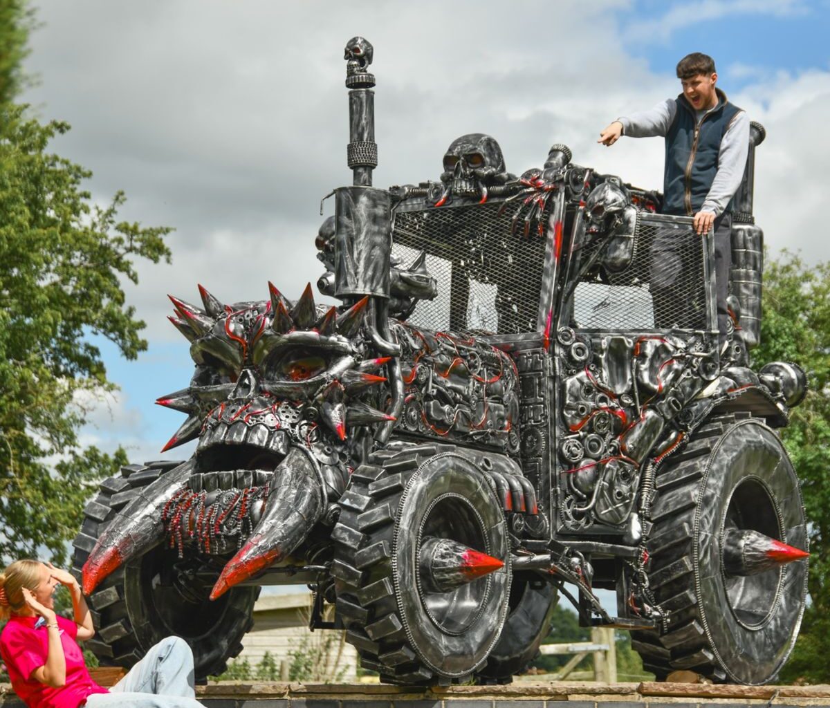 The latest sculpture from the British Ironwork Centre.