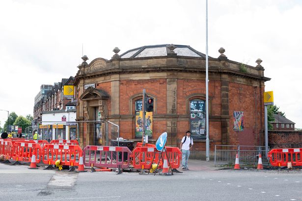 The five-sided former entrance to Trafford Bar Station, now Trafford Bar Metrolink Station, has recently been put at risk under a report by Save Britain’s Heritage.