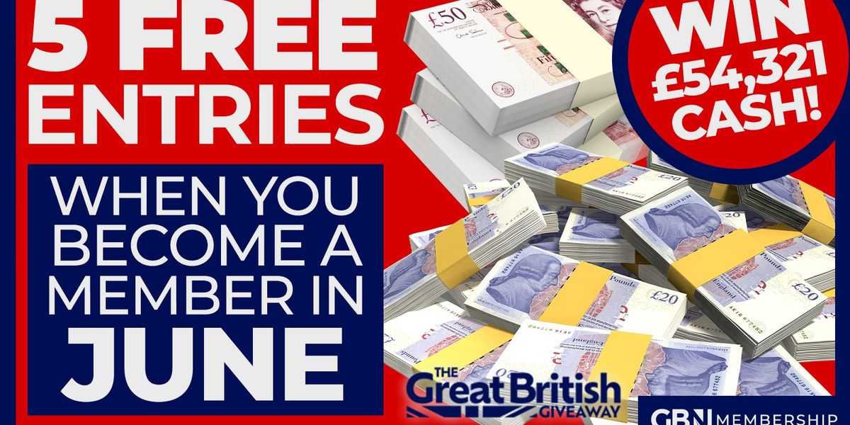 Get FIVE free entries into The Great British Giveaway when you become a GBN member in June