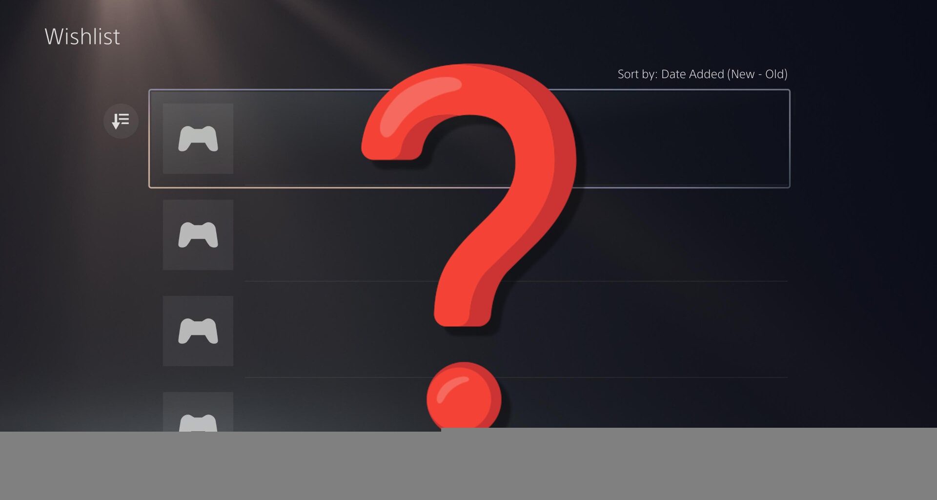 Sony Buffed PS5's Wishlist, But It's Been Broken for Weeks Now