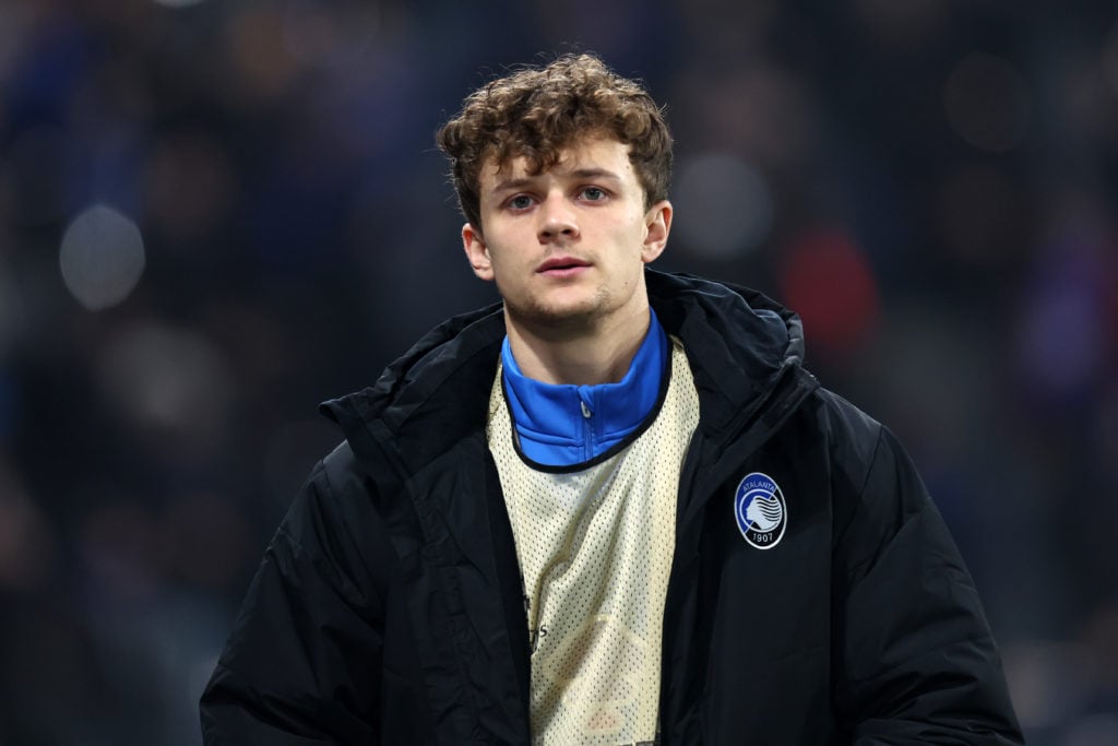 Giorgio Scalvini of Atalanta Bc looks on during  the UEFA