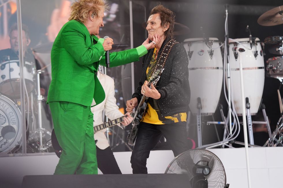 Sir Rod Stewart and Ronnie Wood