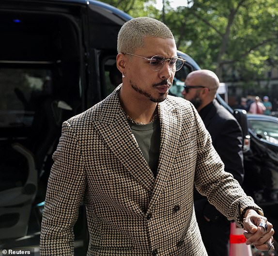 Sean "Diddy" Combs' son Quincy Brown arrives at court for Sean "Diddy" Combs sex trafficking and racketeering conspiracy trial at U.S. court in Manhattan, in New York City, U.S., June 30, 2025. REUTERS/Eduardo Munoz