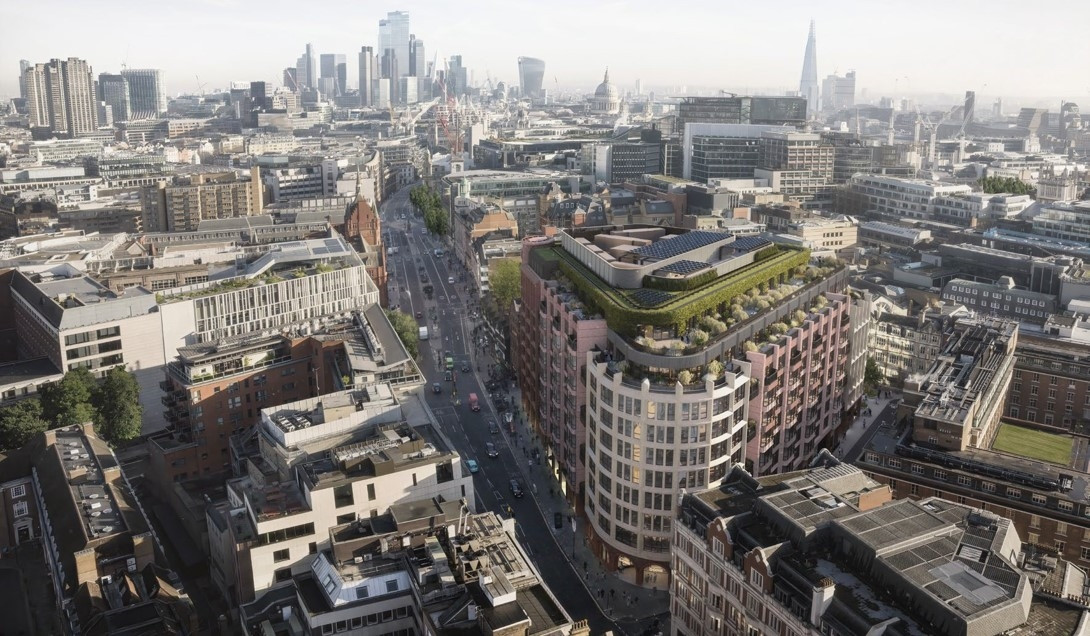 Office scheme with ‘Knights Templar’ Auditorium approved at High Holborn