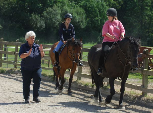 Joyce Newbery at the Oaklands Riding School