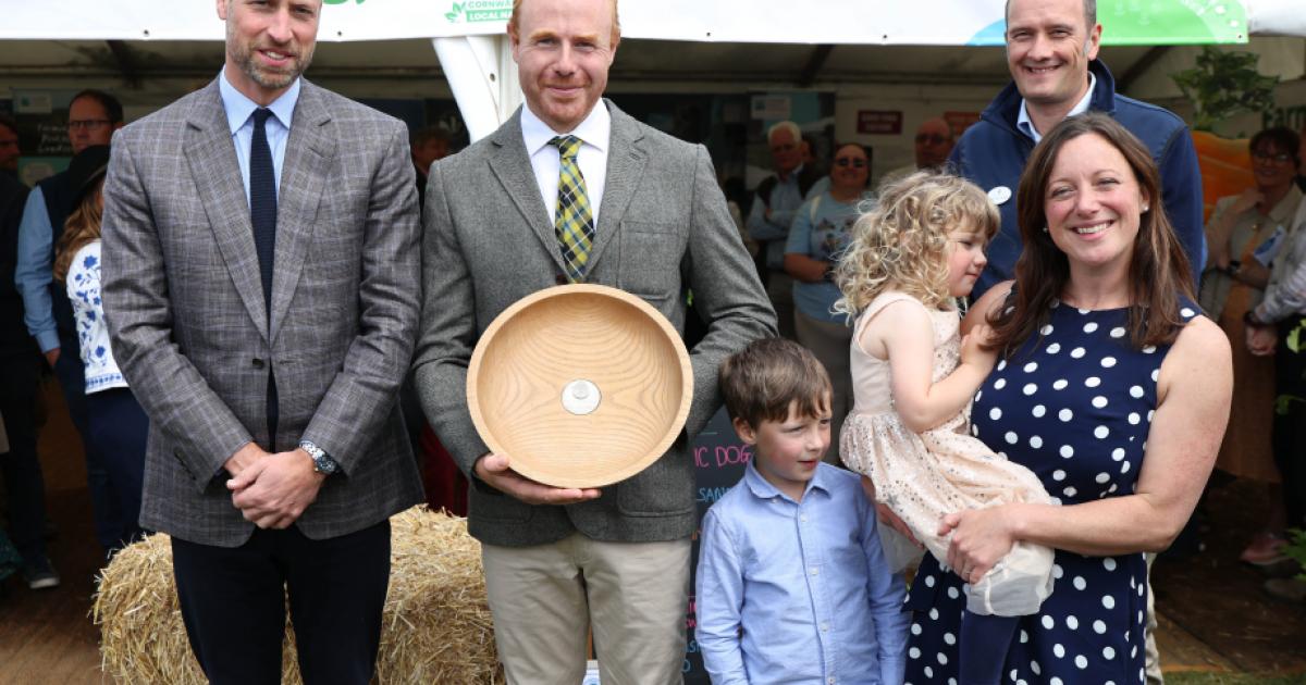 Tregaminion Farm Duchy of Cornwall Award from Prince William