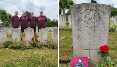Horwich childhood friends cycling Western Front Way