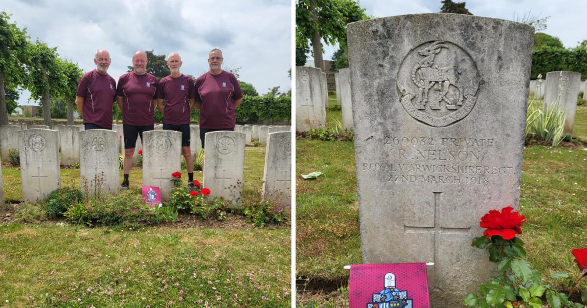 Horwich childhood friends cycling Western Front Way