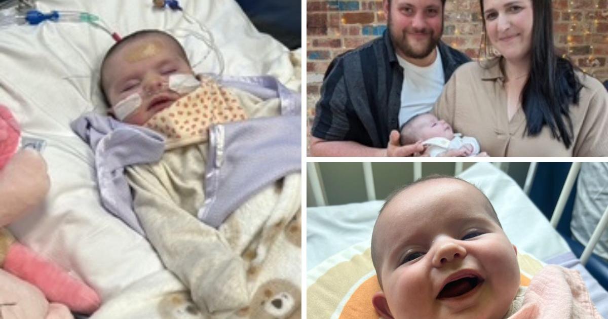 'Perfectly healthy' baby Arabella had to have open-heart surgery