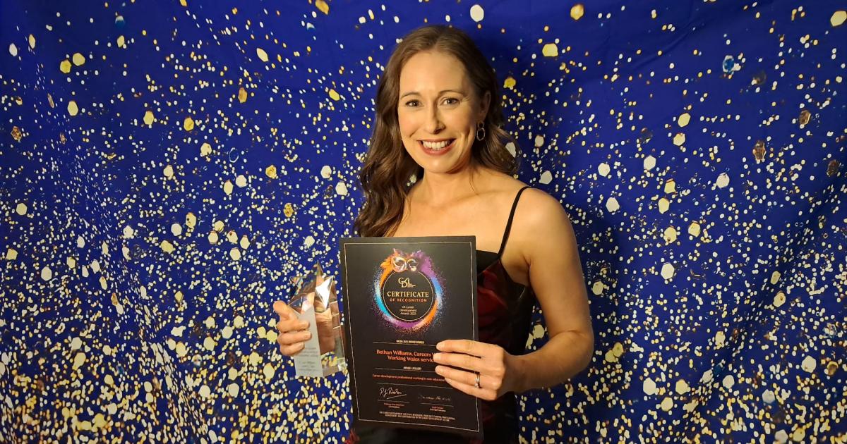 Bethan Williams, from Cardiff, wins national CDI award