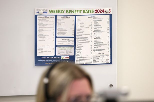 Manchester Evening News reporter Jo Timan visits Citizens Advice SORT at The Express Building to discuss benefit cuts  . 25 June 2025