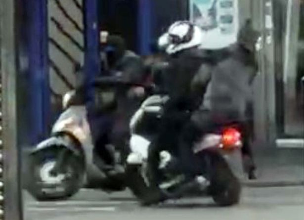 The scenes unfolded outside Admiral on Kings Heath High Street