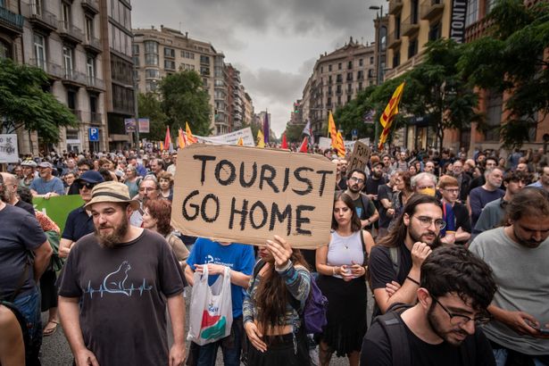 Anti-tourism protests in Barcelona