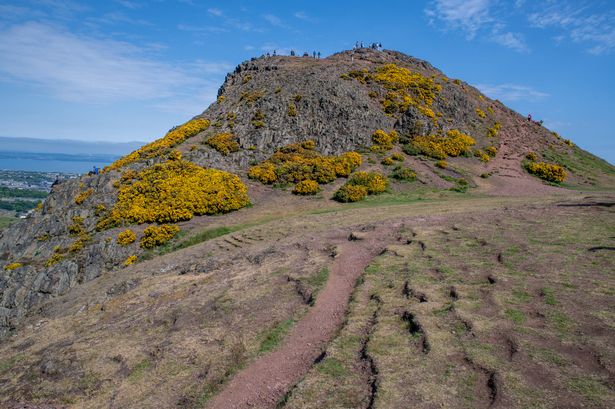 A picture of the Arthurs Seat (Holyrood Park) in Scotland